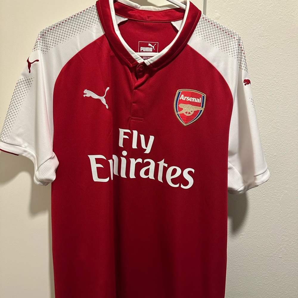 Puma Red and White Sports Jersey